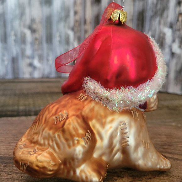 Glass Cocker Spaniel Christmas Ornament - Picture 3 of 3